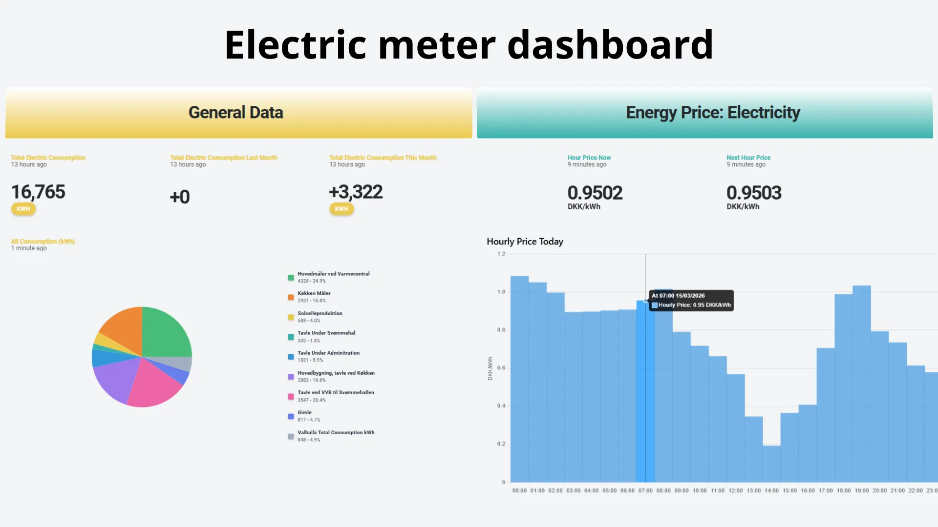 Electric meter interface - Overview
